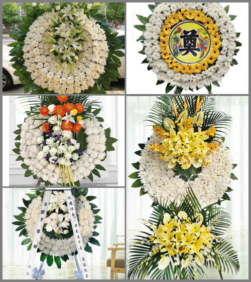 天津宝坻区黄庄镇花圈速递